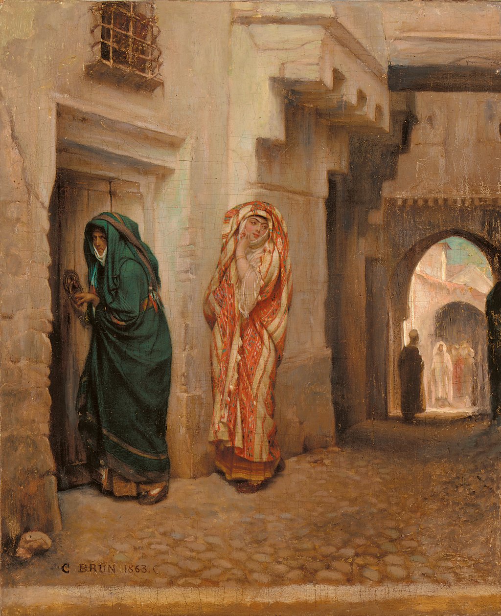 秘密聚会（1863） 作者 纪尧姆·查尔斯·布伦