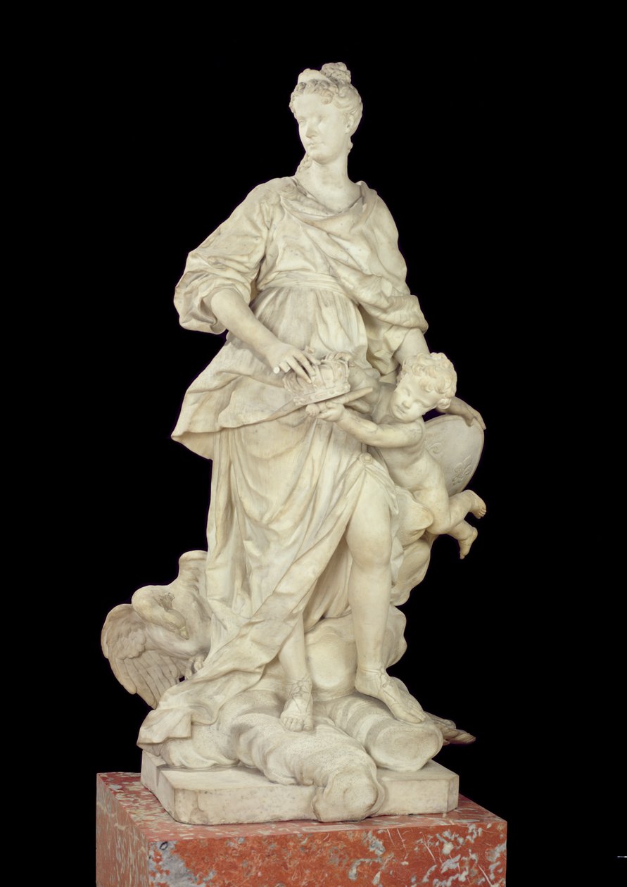 Marie Leszczynska（1703-68）饰演朱诺，1731年（大理石） 作者 纪尧姆·库斯托