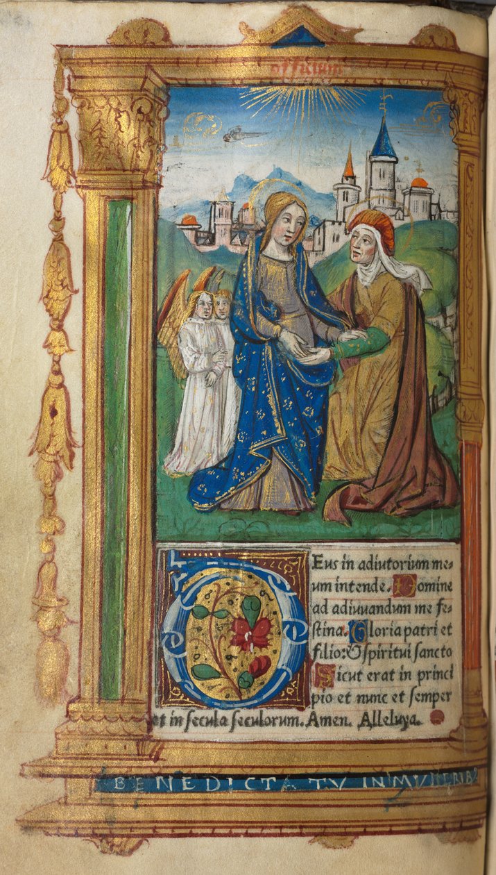印刷版《时辰表》（罗马使用）：fol.29v，《瞻礼 作者 Guillaume Le Rouge