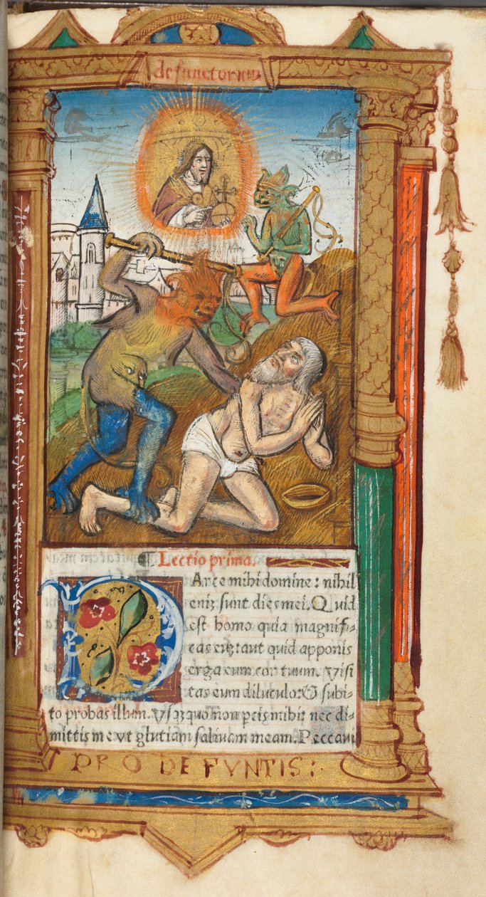 罗马使用小时印刷本：fol，78r，约伯，1510。 作者 Guillaume Le Rouge