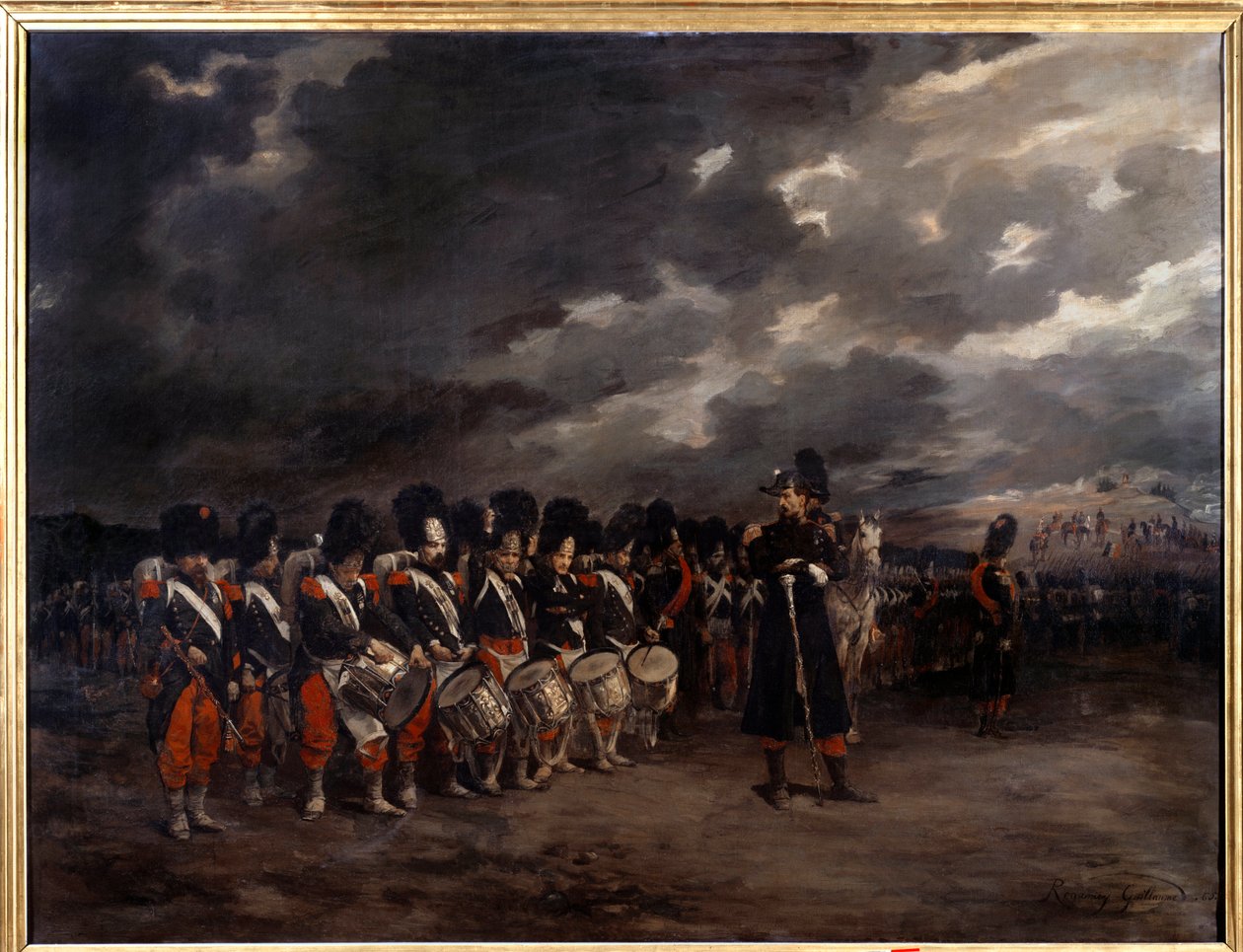 Un drums de la Garde Imperiale - Painting by Guillaume Regamey (1837-1875) 作者 纪尧姆·瑞伽美