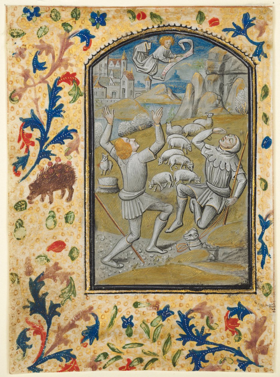 时光之叶：处女加冕c。 1470-1480。 作者 纪尧姆·弗莱兰特（Guillaume Vrelant）