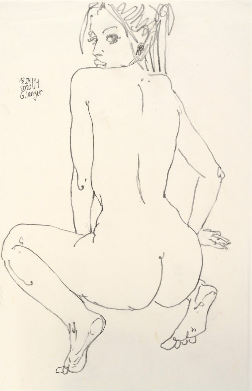 女裸，大海 作者 甘特·兰格
