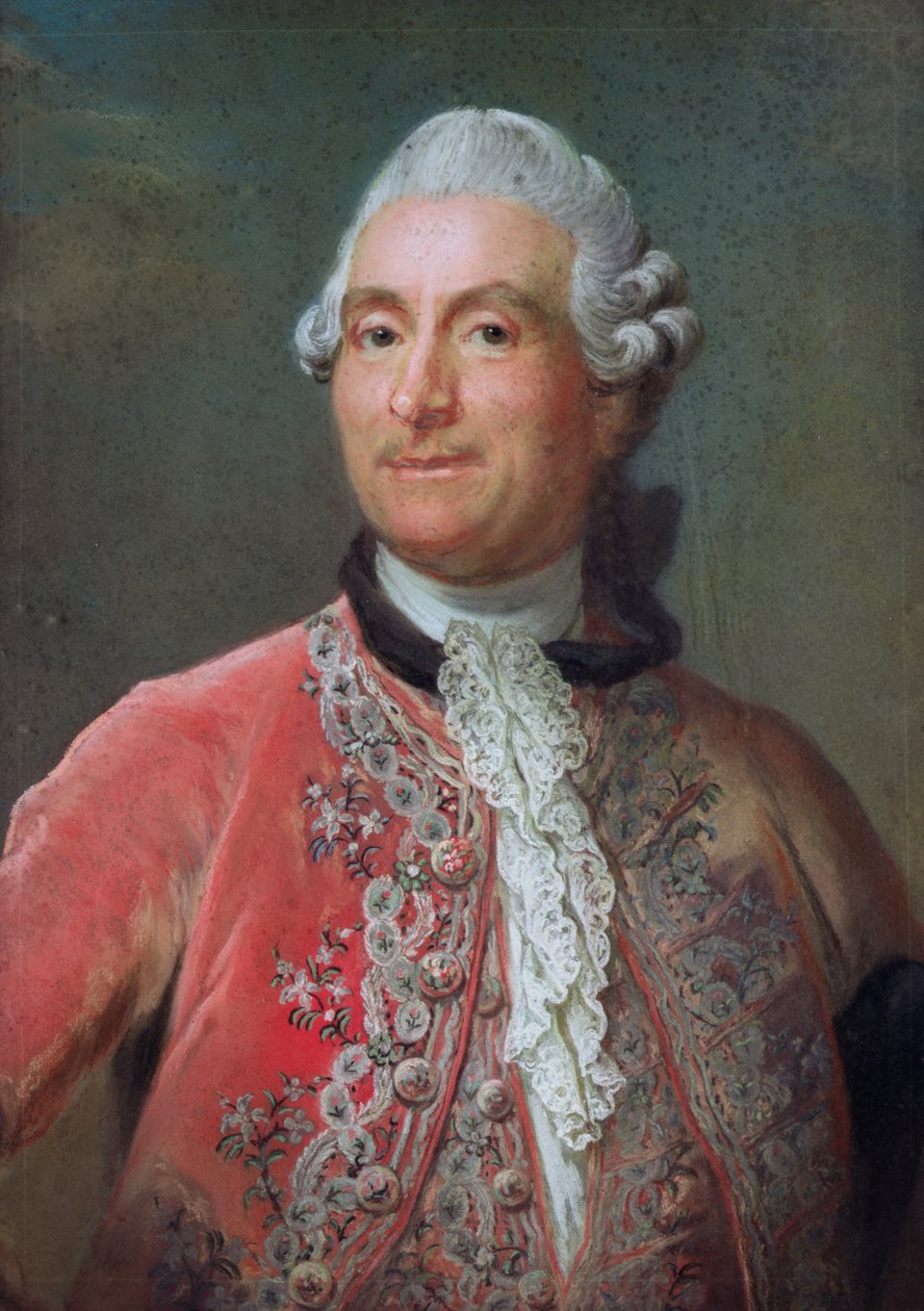 Charles Gravier（1719-87）Vergennes伯爵，1771-74（纸上粉彩） 作者 古斯塔夫·伦德伯格