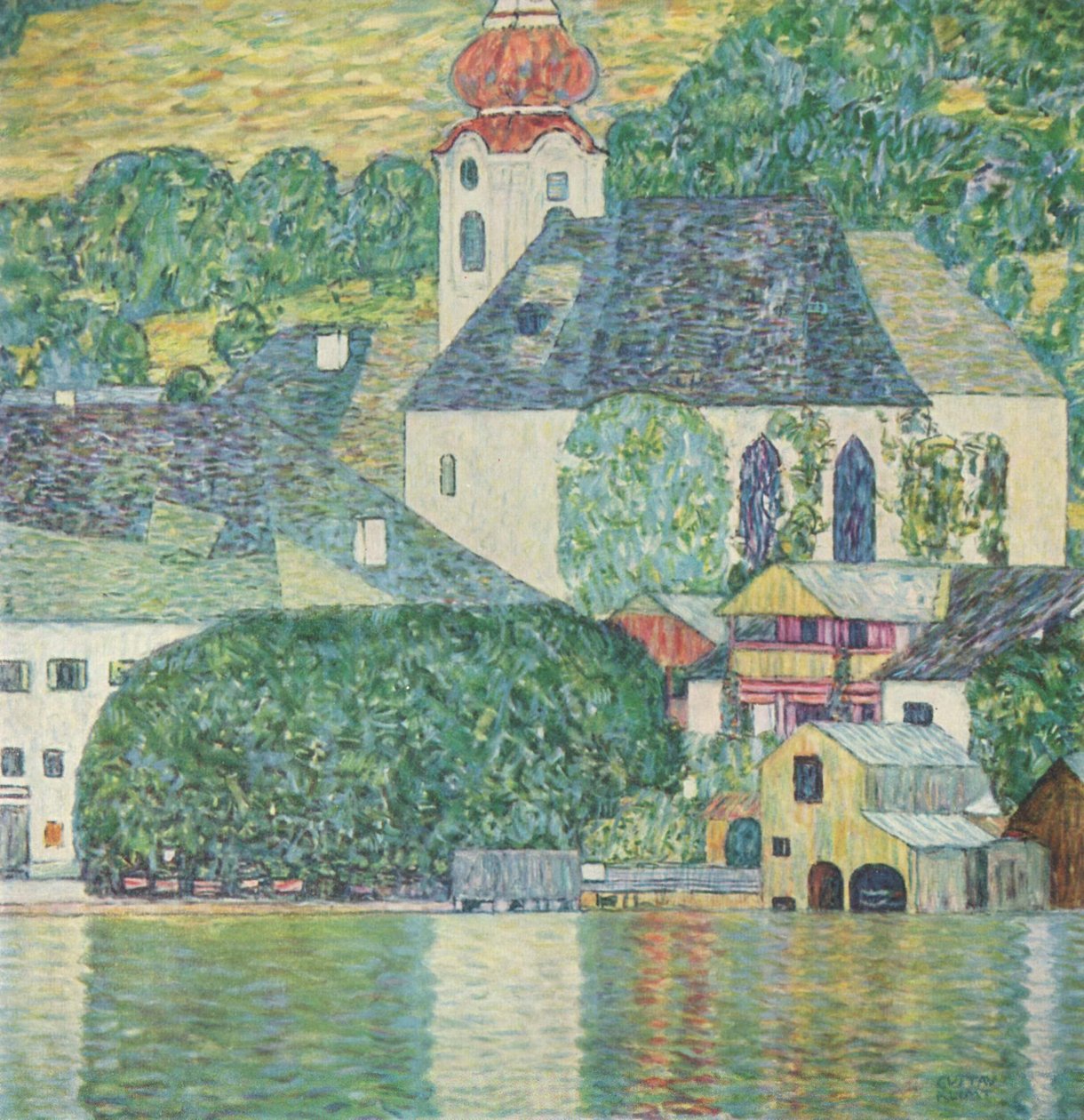 教会在Unterach am Attersee 作者 古斯塔夫·克里姆特
