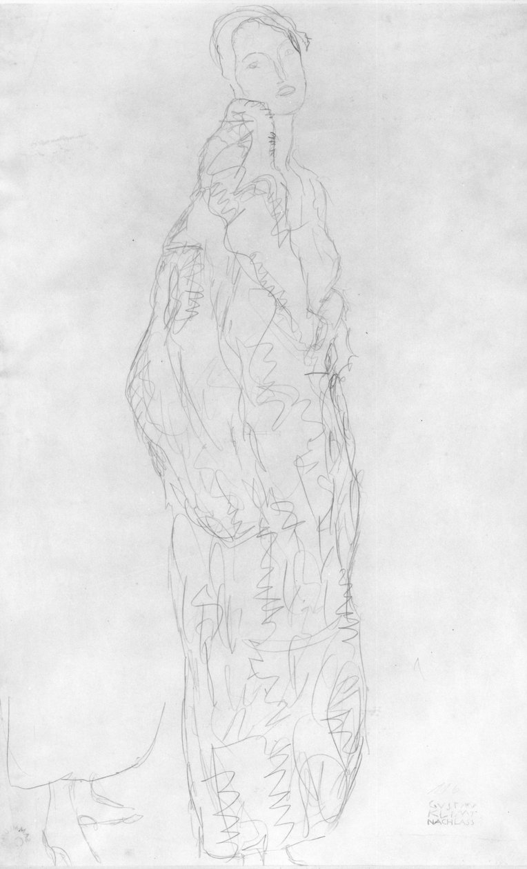 Robed Standing Lady，c.1916 作者 古斯塔夫·克里姆特