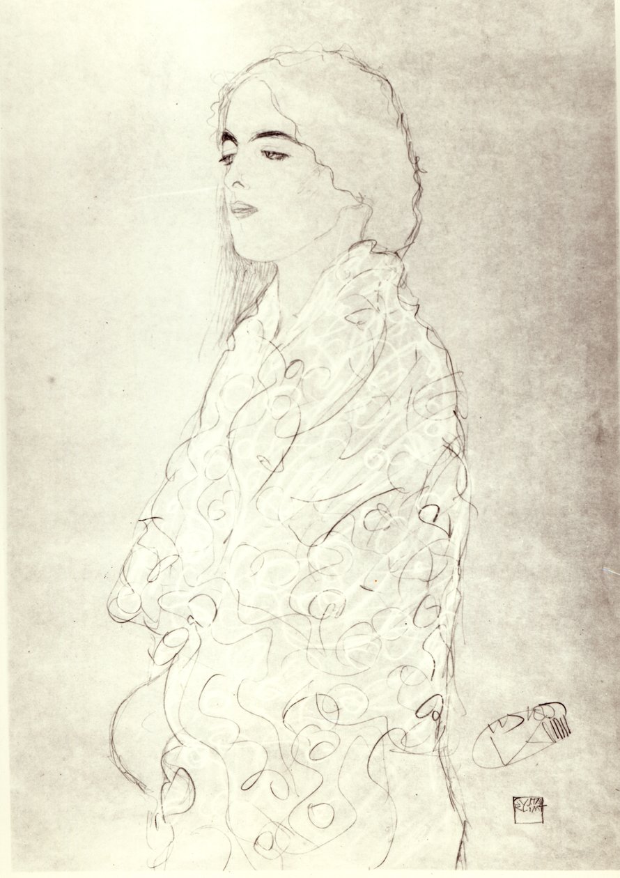 1916年，站着长袍女士 作者 古斯塔夫·克里姆特