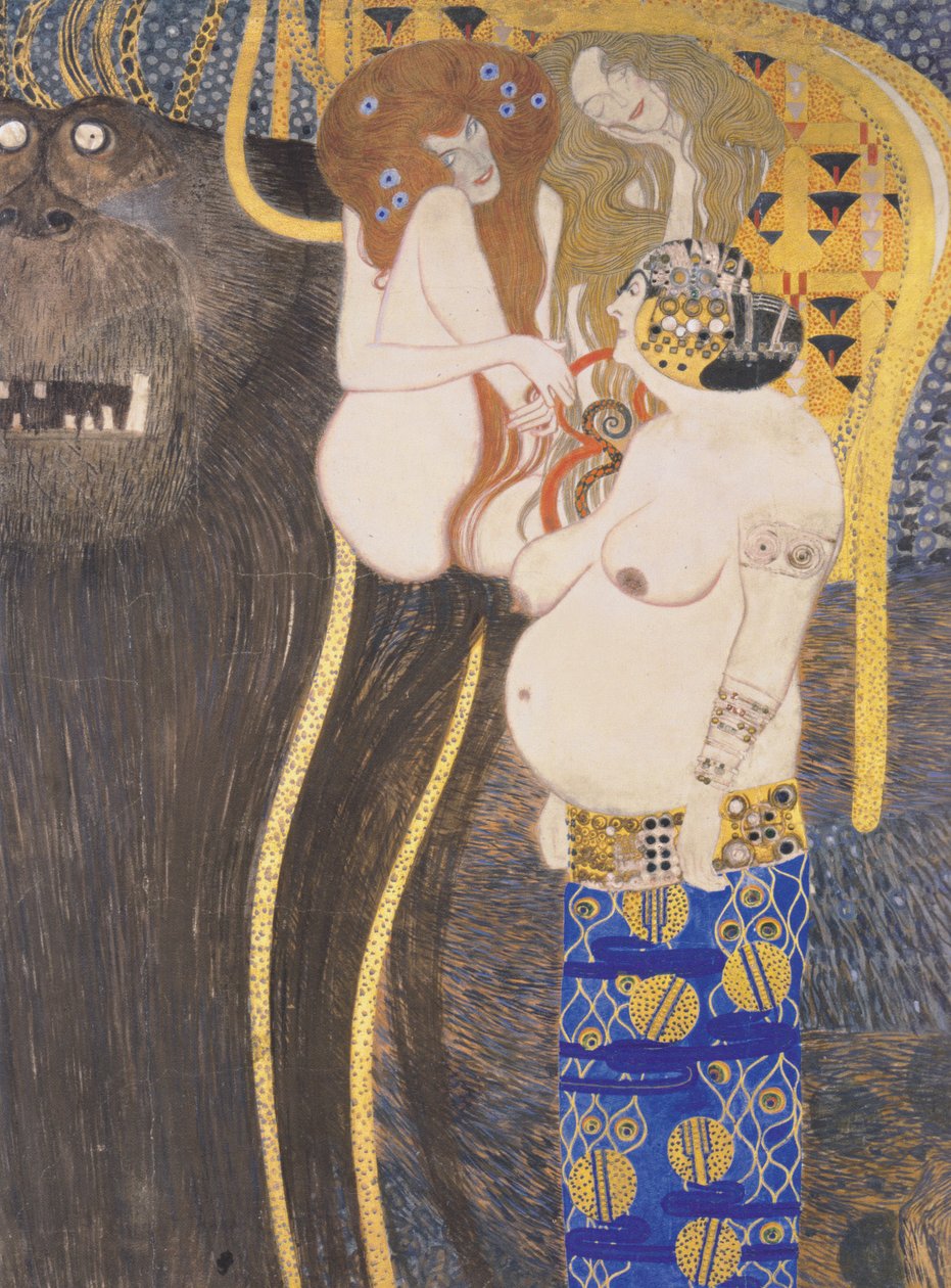 Typhoeus和欲望，unchastity，不节制 作者 古斯塔夫·克里姆特