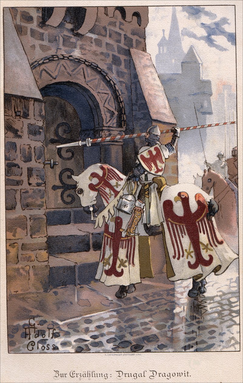 Dragovit - Dragovit (8m Ccl) Roi des Valets (Veltabes houn Wiltses) par Klauss, Gustave Adolphe (1864-1938) 作者 古斯塔夫·阿道夫·克洛斯