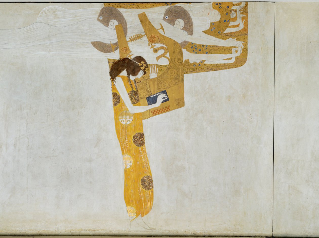 贝多芬弗里兹，"诗歌 "寓言 1902 年（灰泥上的酪蛋白） 作者 古斯塔夫·克里姆特