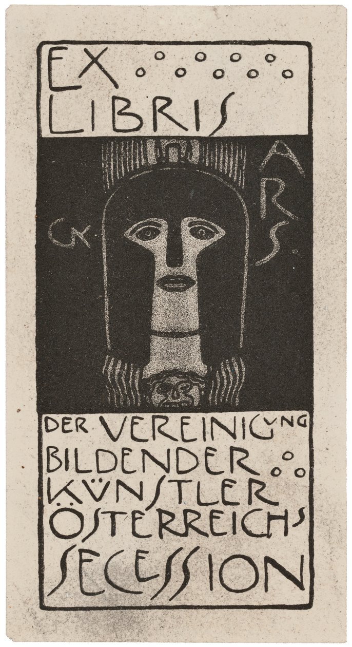 Ver Sacrum的书碟，由Gerlach，Schenk和Seeman出版，1898-99年 作者 古斯塔夫·克里姆特