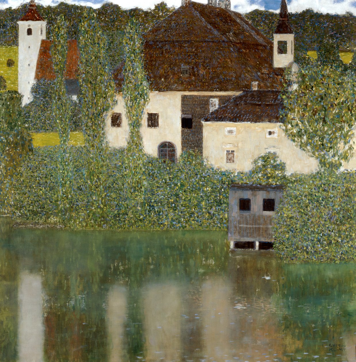 Castello Sul Lago Atter，阿特湖畔的Unterrach城堡，1908年 作者 古斯塔夫·克里姆特