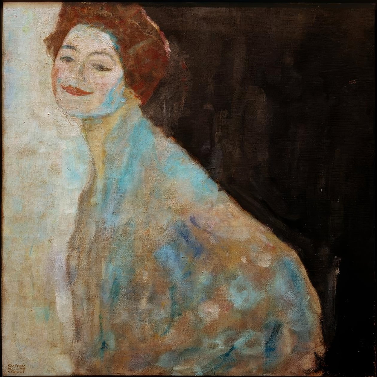 白色的一位女士的画像 作者 古斯塔夫·克里姆特