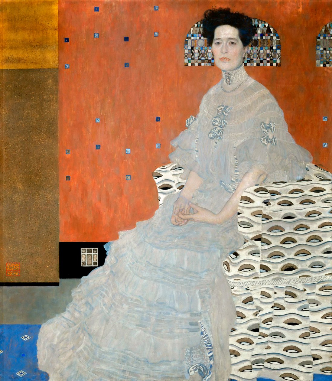 弗里扎·里德勒的肖像，1906年 作者 古斯塔夫·克里姆特