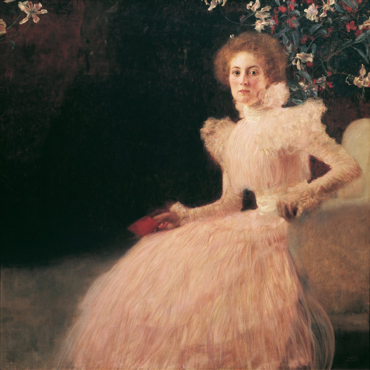 桑雅·克尼斯（Sonja Knips）的肖像，1898年 作者 古斯塔夫·克里姆特