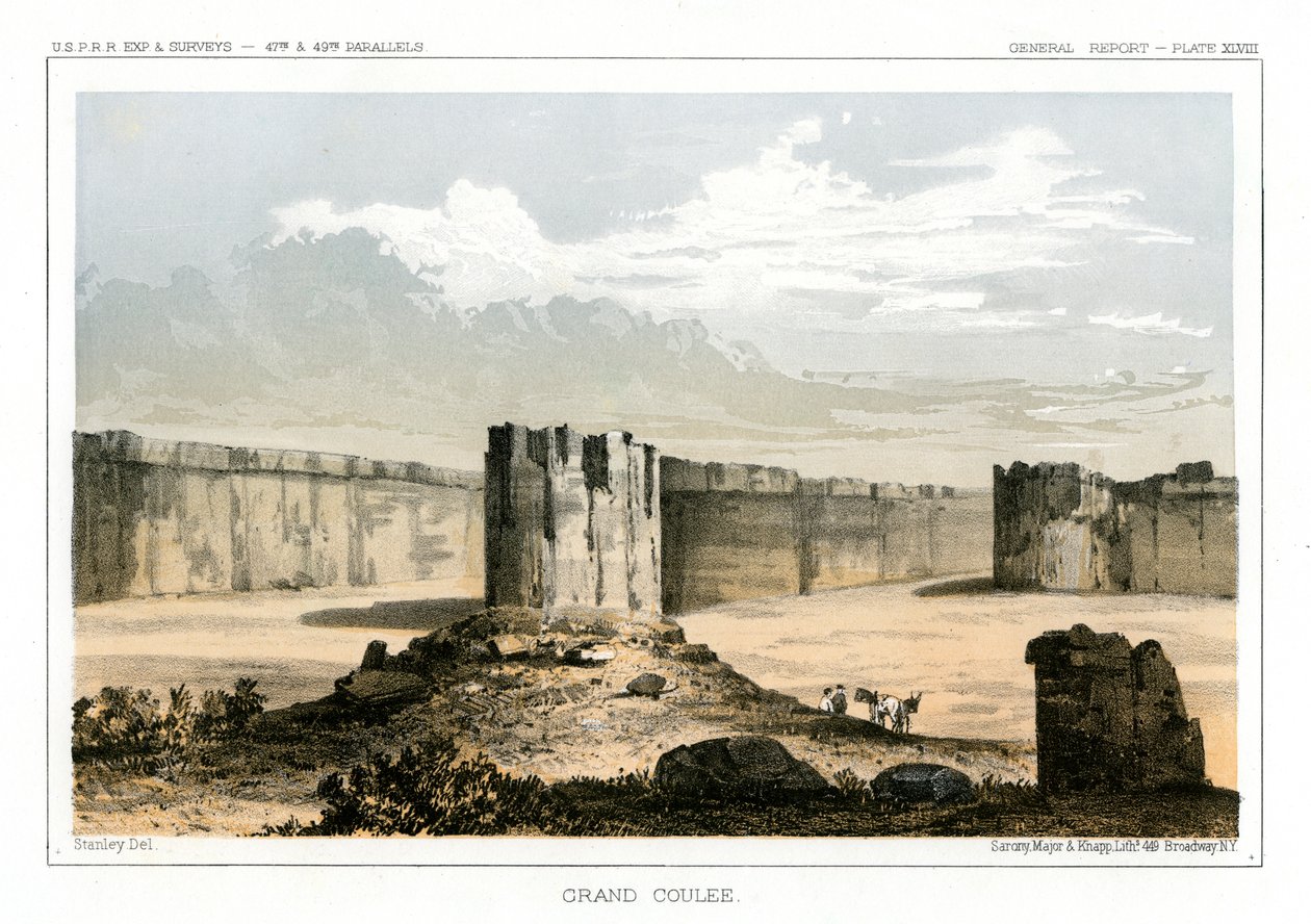 美国华盛顿州大库里，1856年 作者 古斯塔夫·索洪