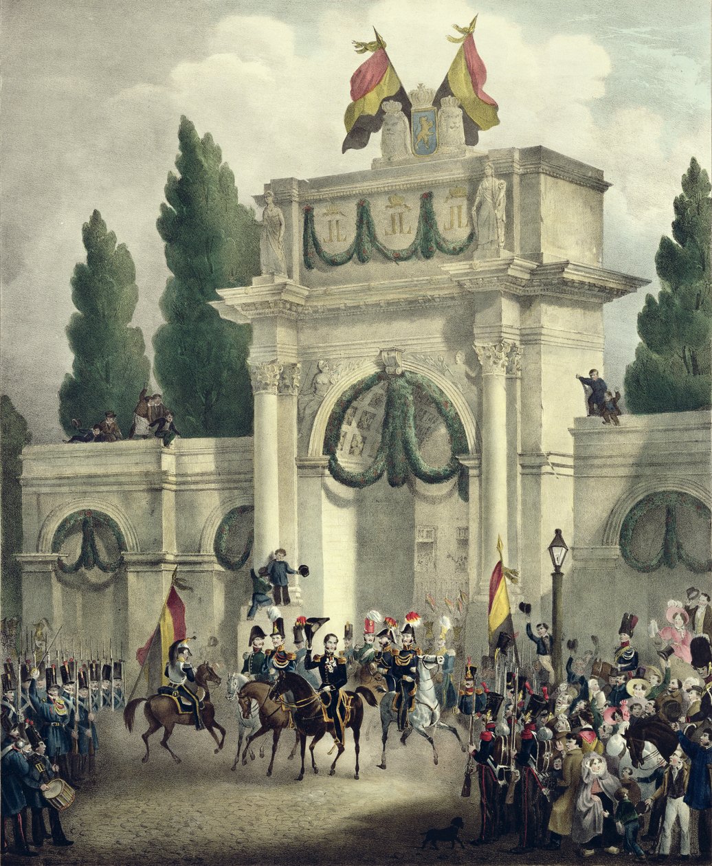 1831年7月21日，萨克森 - 科堡 - 哥达（1790-1865）的利奥波德王子进入布鲁塞尔 作者 古斯塔夫·阿道夫·西蒙诺