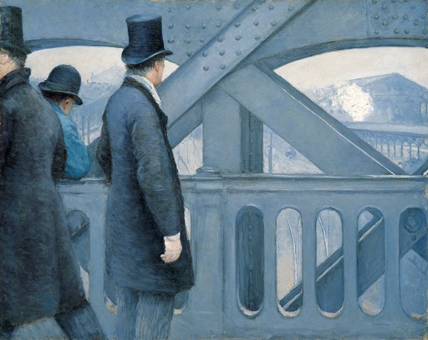 在Pont de l&39;Europe 作者 古斯塔夫·卡耶博特