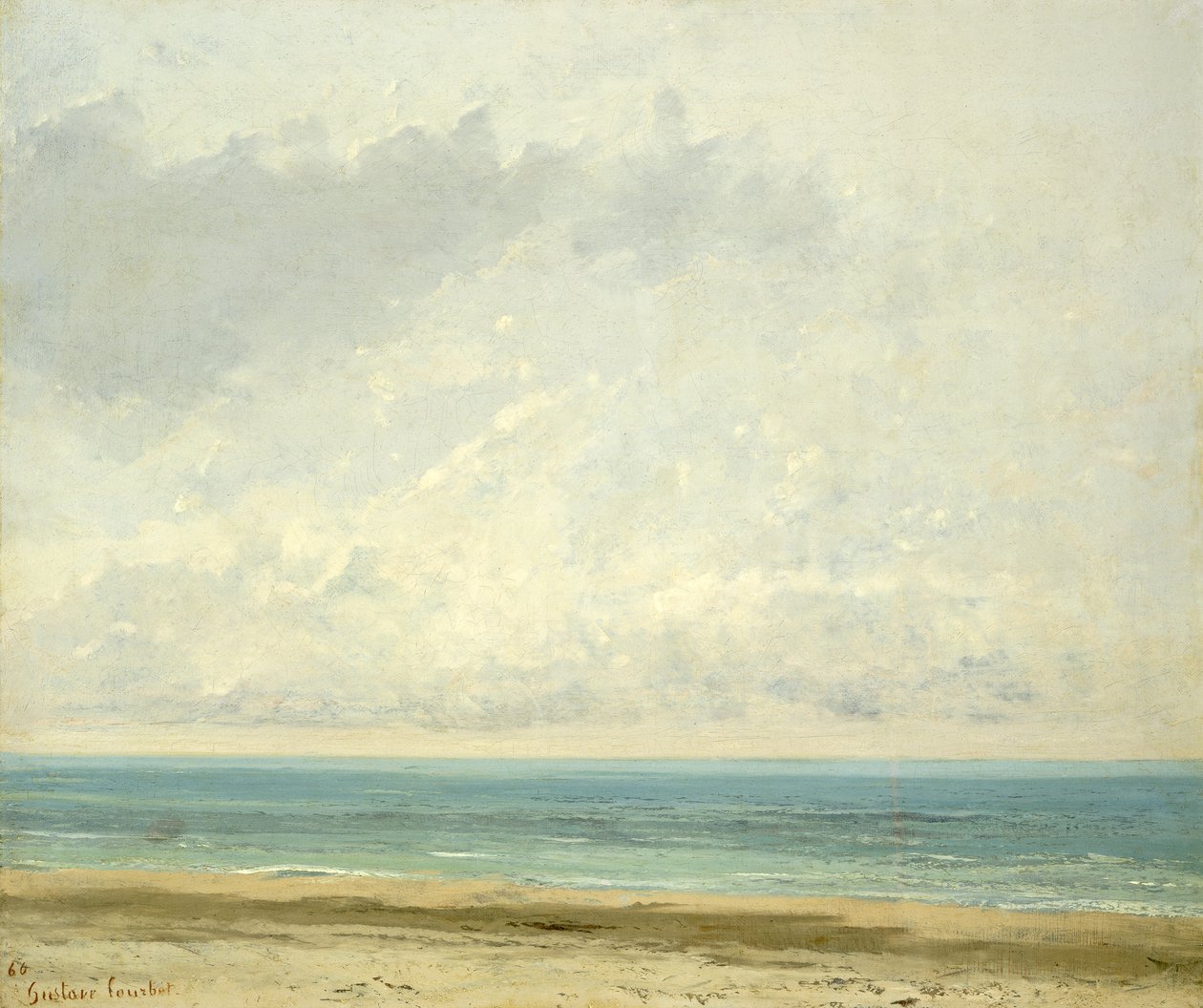 平静的海，1866年 作者 古斯塔夫·库尔贝