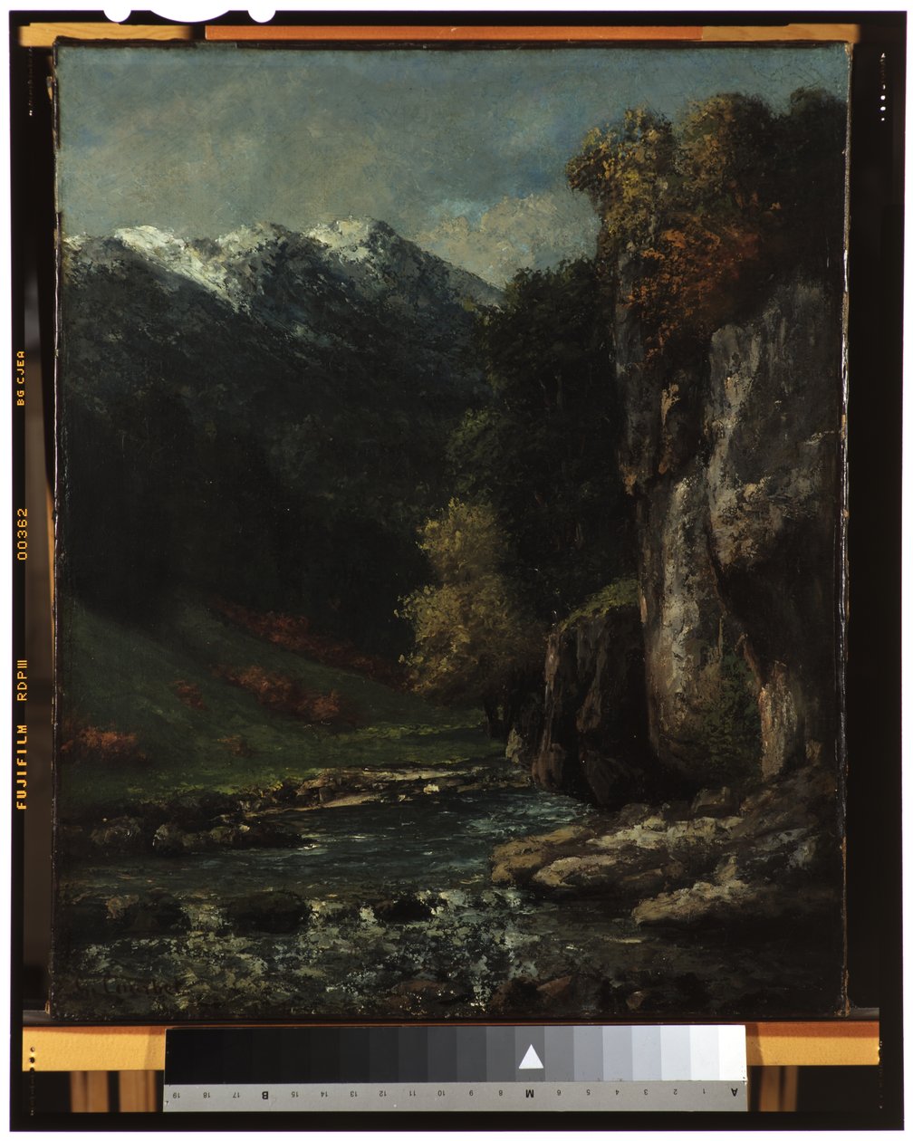 景观，c.1874-77 作者 古斯塔夫·库尔贝