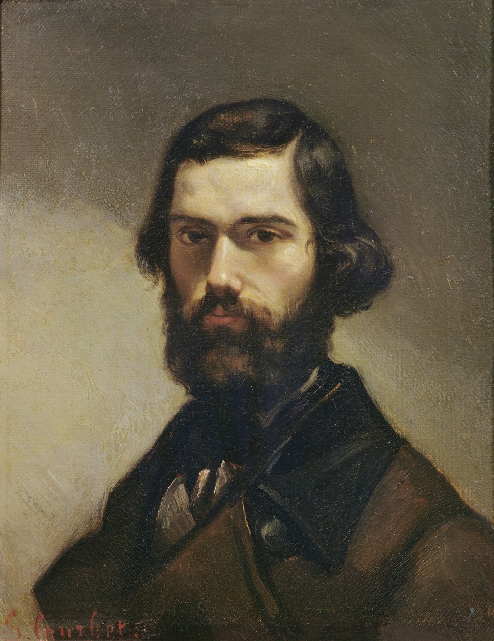 Jules Valles（1832-85）c.1861的肖像 作者 古斯塔夫·库尔贝