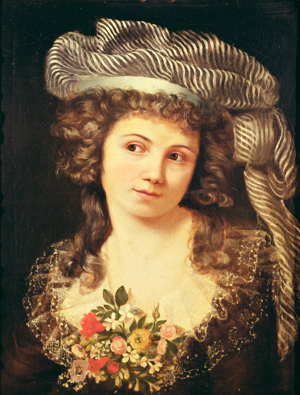 一个少妇的画象仿照Labille-Guiard样式的 作者 古斯塔夫·库尔贝