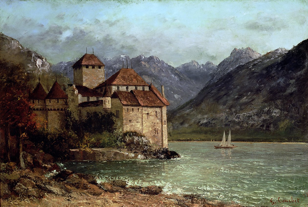 Chillon城堡，1875年 作者 古斯塔夫·库尔贝