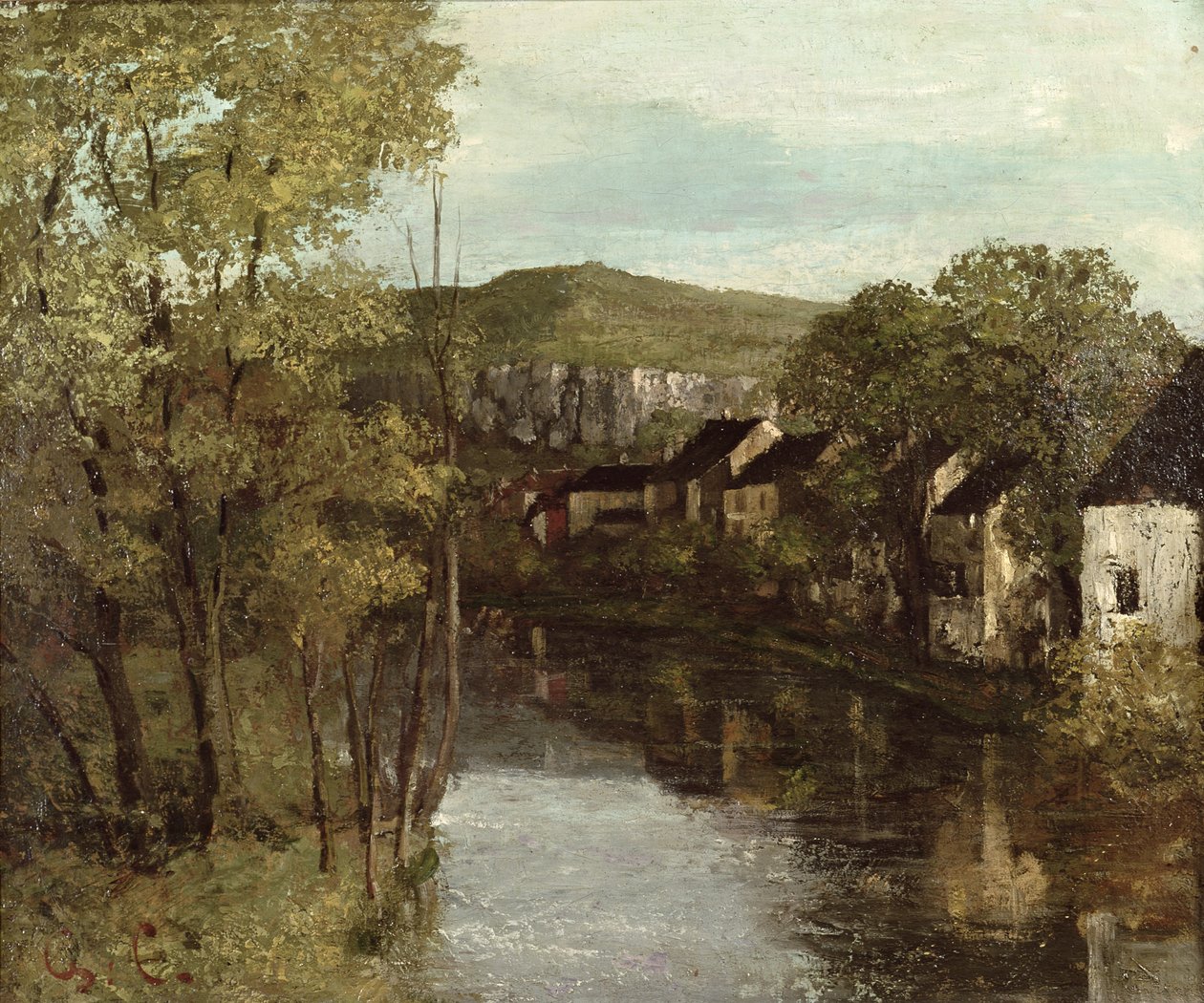 Ornans的反思，c.1872 作者 古斯塔夫·库尔贝