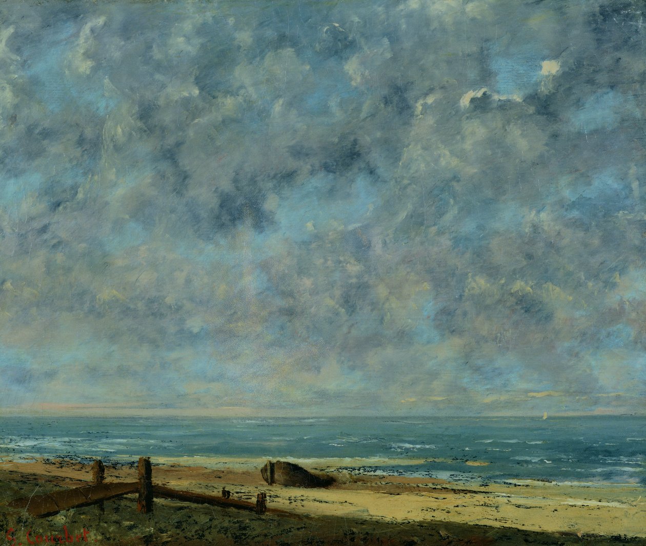海，c.1872 作者 古斯塔夫·库尔贝