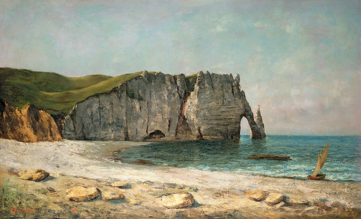 埃特勒塔的海拱，1869年 作者 古斯塔夫·库尔贝