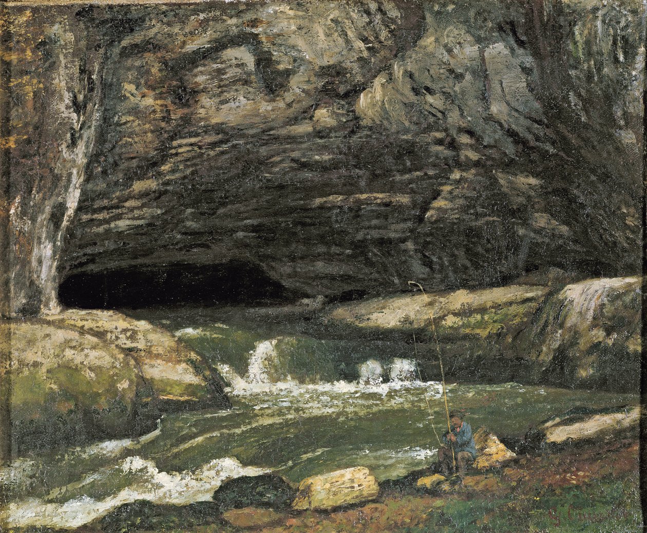 Loue或La Grotte Sarrazine的来源 作者 古斯塔夫·库尔贝