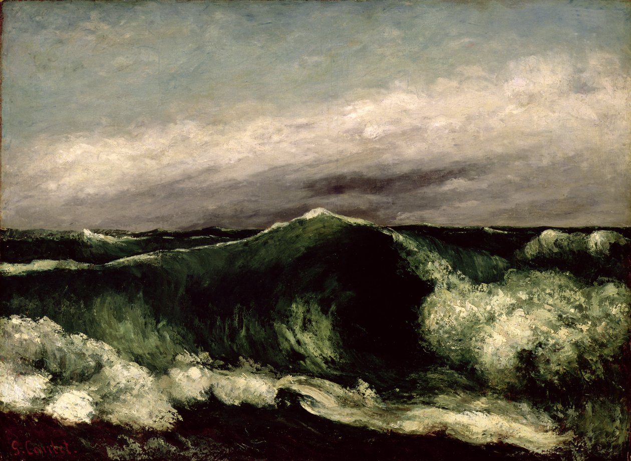 The Wave，1869 作者 古斯塔夫·库尔贝