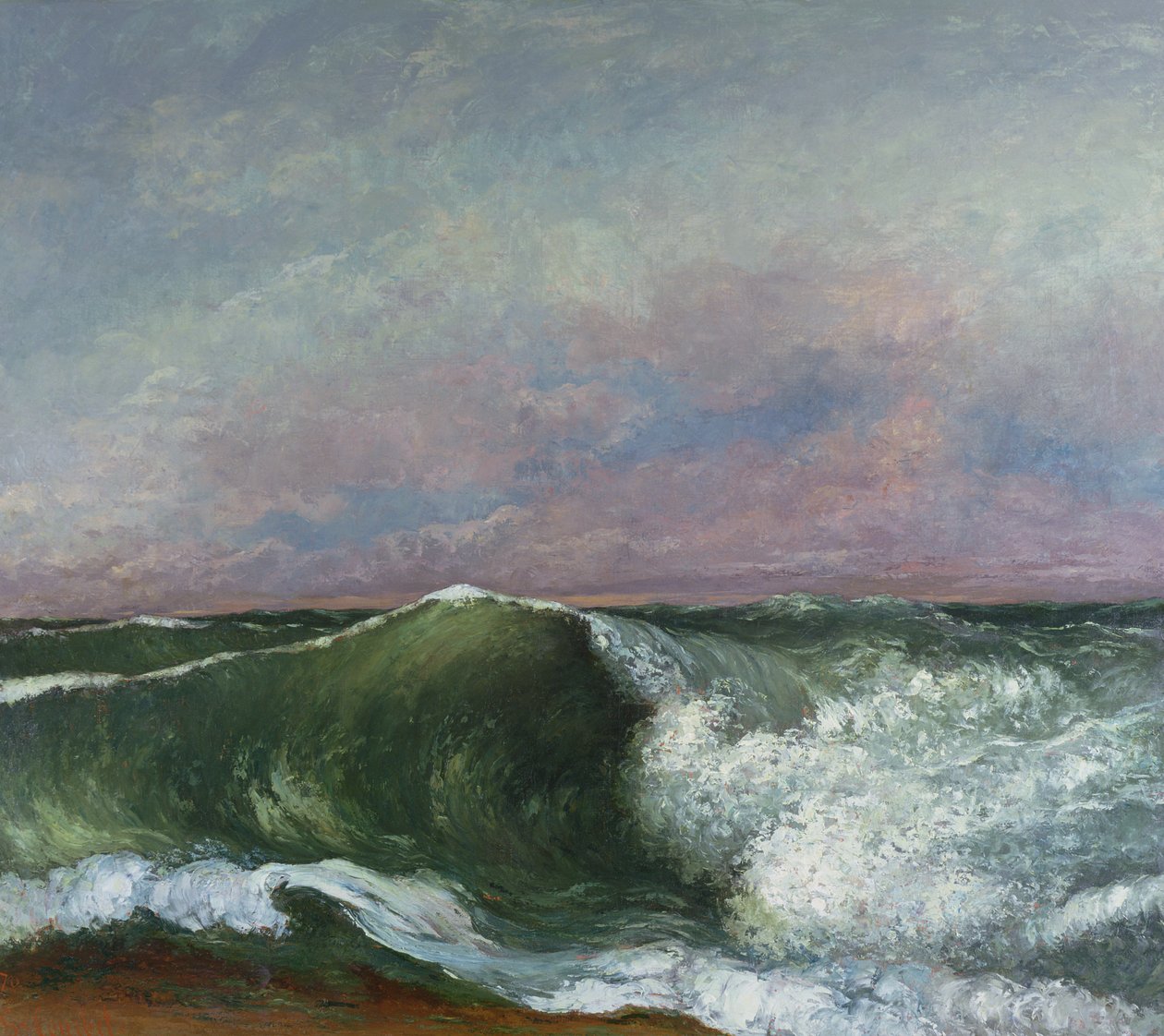 The Wave，1870 作者 古斯塔夫·库尔贝