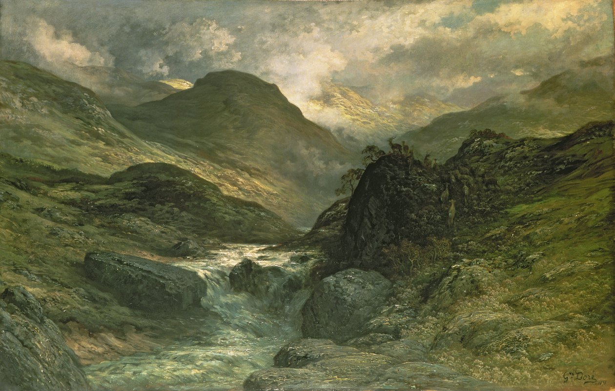 一个峡谷，1878年 作者 古斯塔夫·多尔（Gustave Dore）
