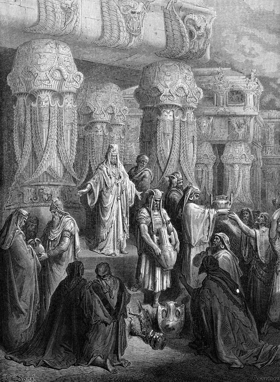 赛勒斯将船只恢复到太阳穴。 - 圣经 作者 古斯塔夫·多尔（Gustave Dore）