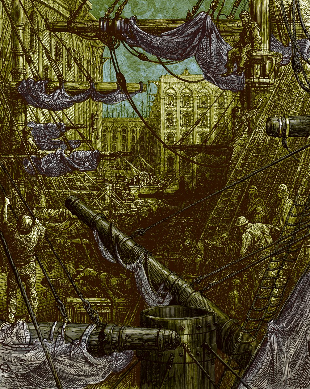 GustaveDoré在码头内 作者 古斯塔夫·多尔（Gustave Dore）