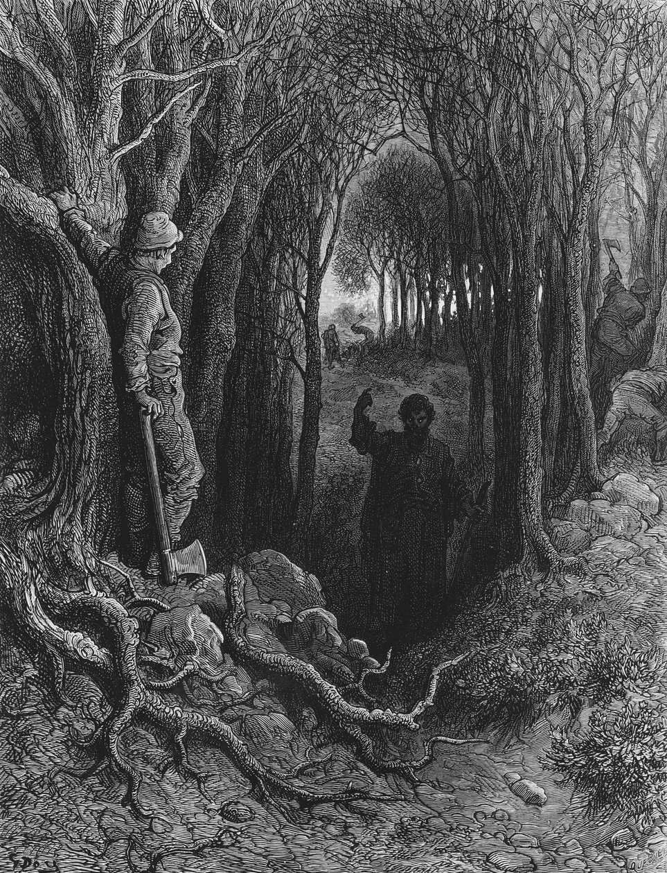 水手被谴责不断地从一个国家到另一个国家，来自ST Coleridge的“The Rime of the Ancient Mariner”，由Harper und Brothers，纽约出版，1876年（木刻） 作者 古斯塔夫·多尔（Gustave Dore）