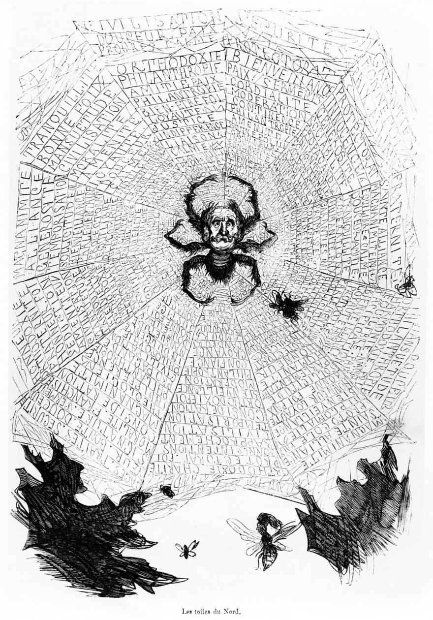 “北方的网络”，来自“神圣的俄罗斯历史”的插图，于1854年在巴黎出版 作者 古斯塔夫·多尔（Gustave Dore）