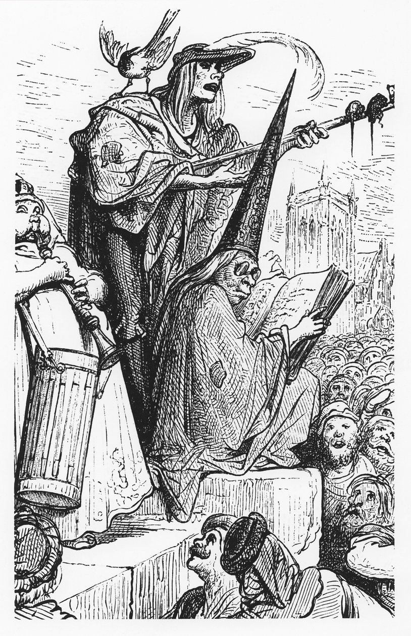 乞丐音乐家，来自&39;Gargantua和Pantagruel&39;，由FrançoisRabelais演绎 作者 古斯塔夫·多尔（Gustave Dore）