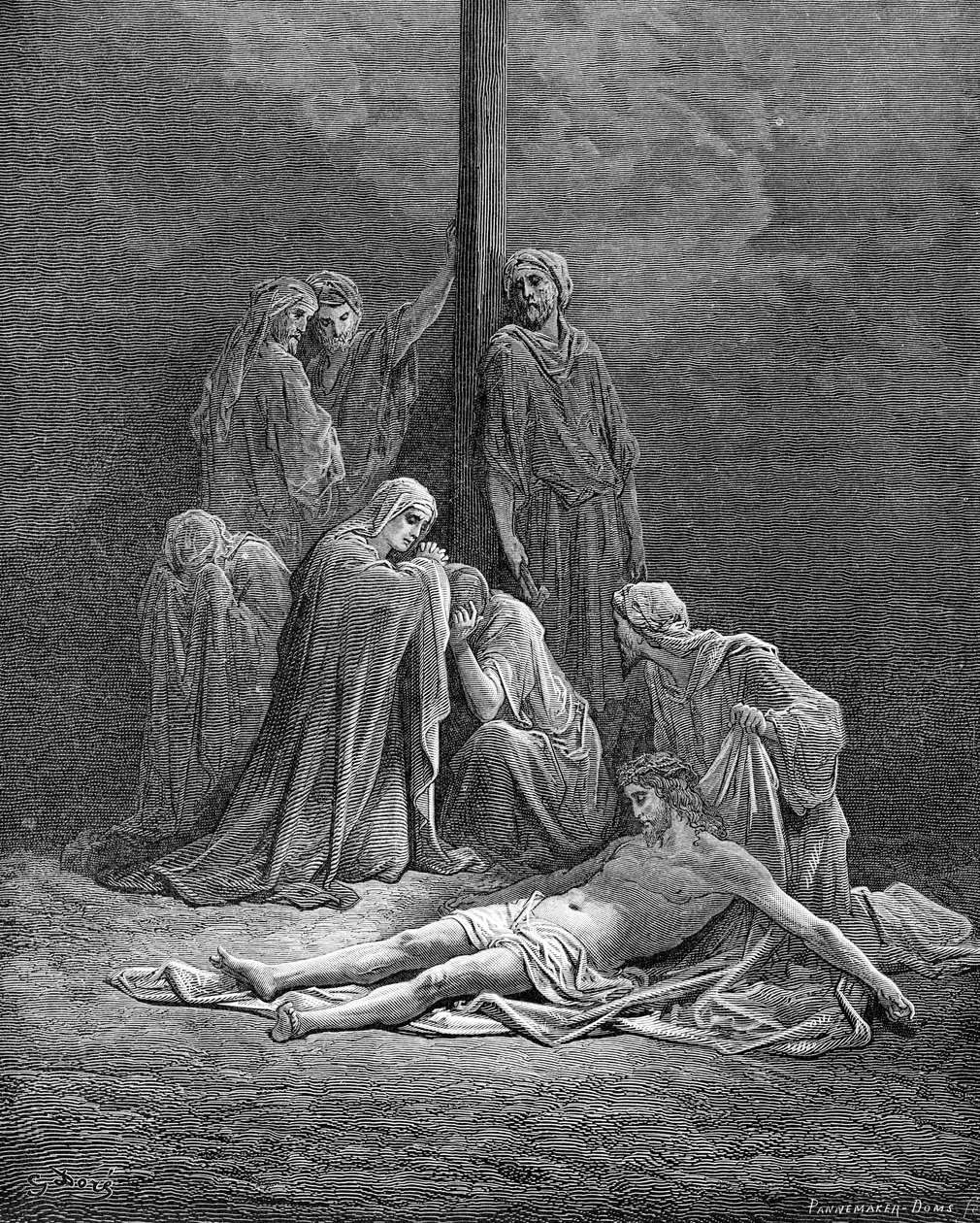 死去的基督 - 圣经 作者 古斯塔夫·多尔（Gustave Dore）