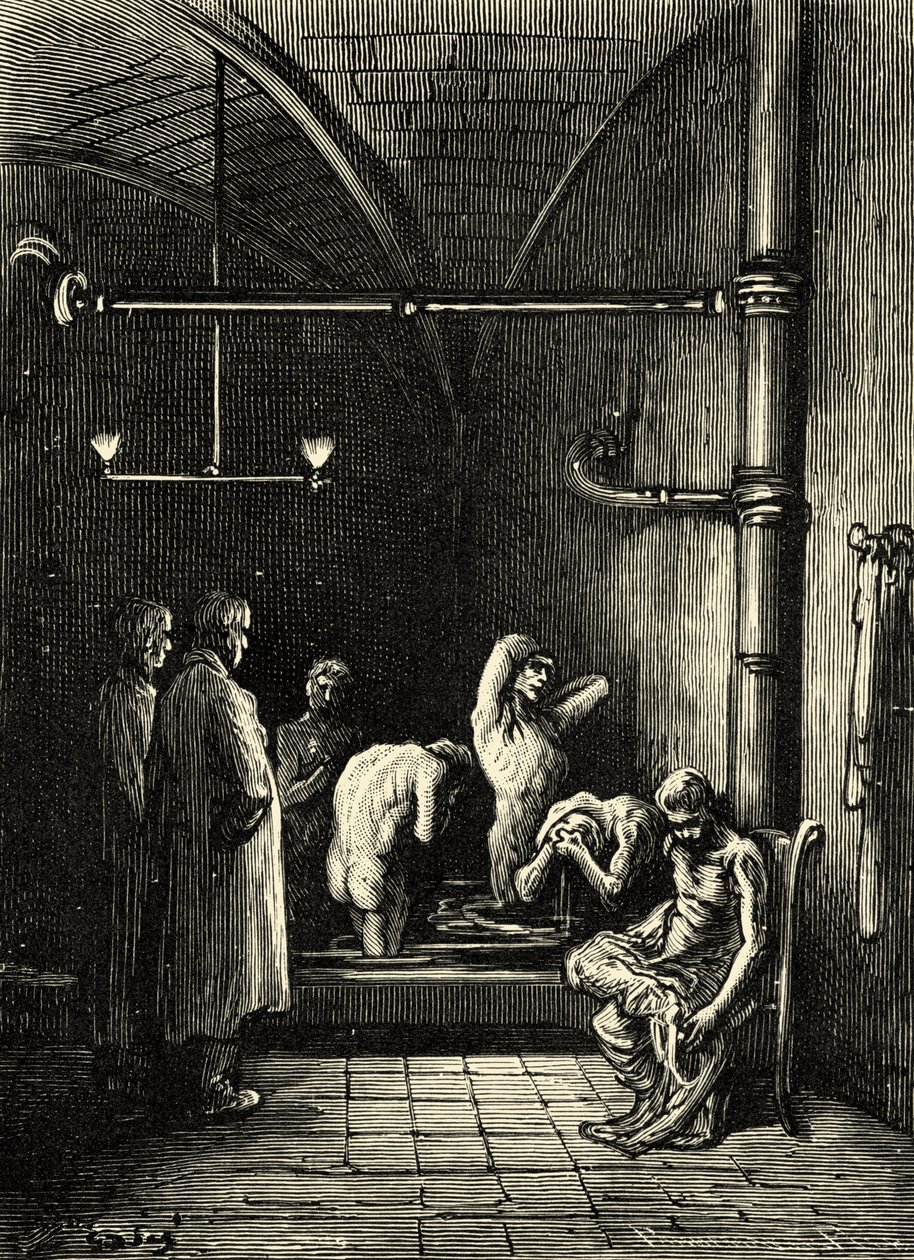 布拉格商人回家，库尔斯顿街，白教堂 作者 古斯塔夫·多尔（Gustave Dore）