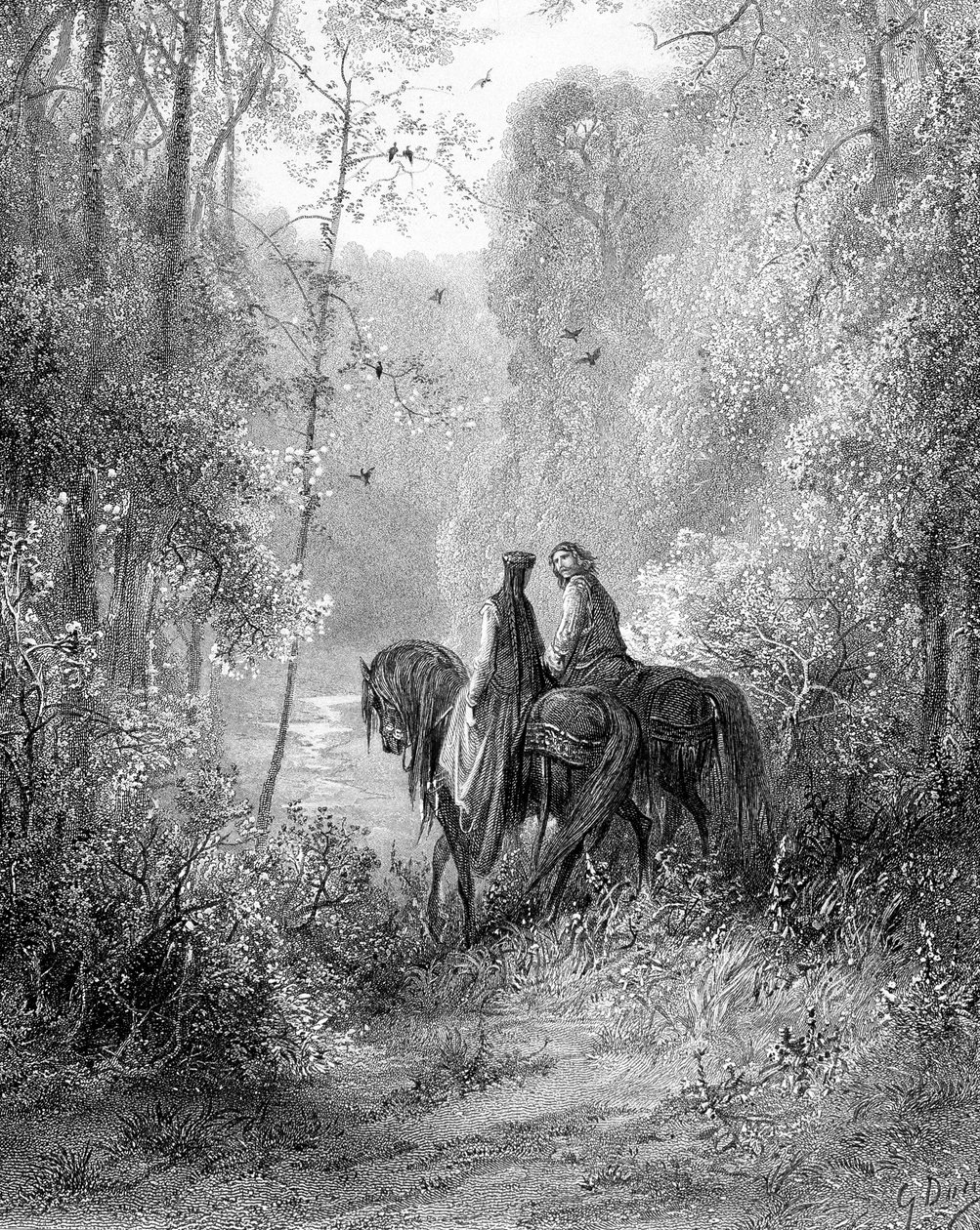 他们想知道在树林里似乎是花的天堂 作者 古斯塔夫·多尔（Gustave Dore）