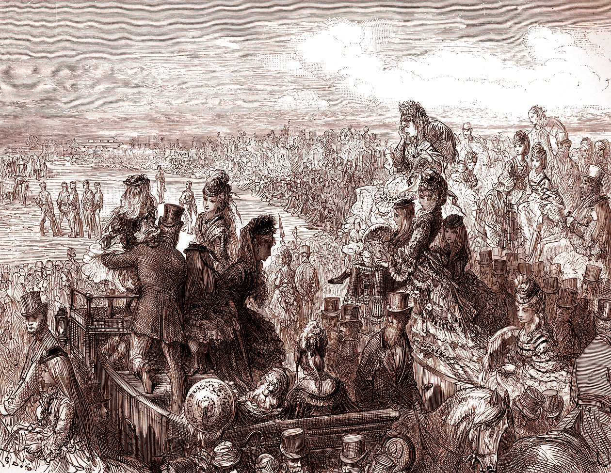 维多利亚时代的伦敦 - 上议院板球场 作者 古斯塔夫·多尔（Gustave Dore）