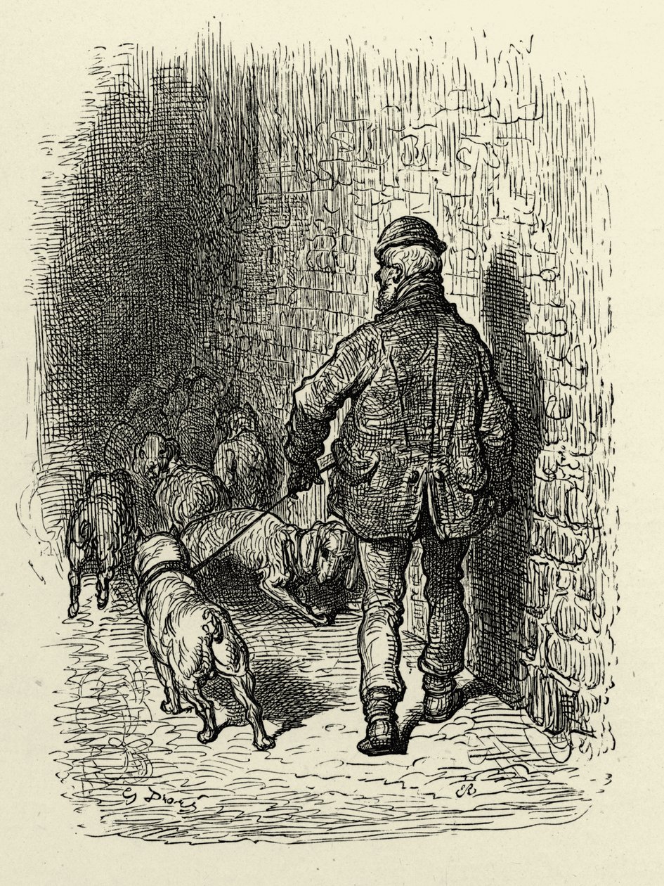 维多利亚时代的伦敦码头 作者 古斯塔夫·多尔（Gustave Dore）