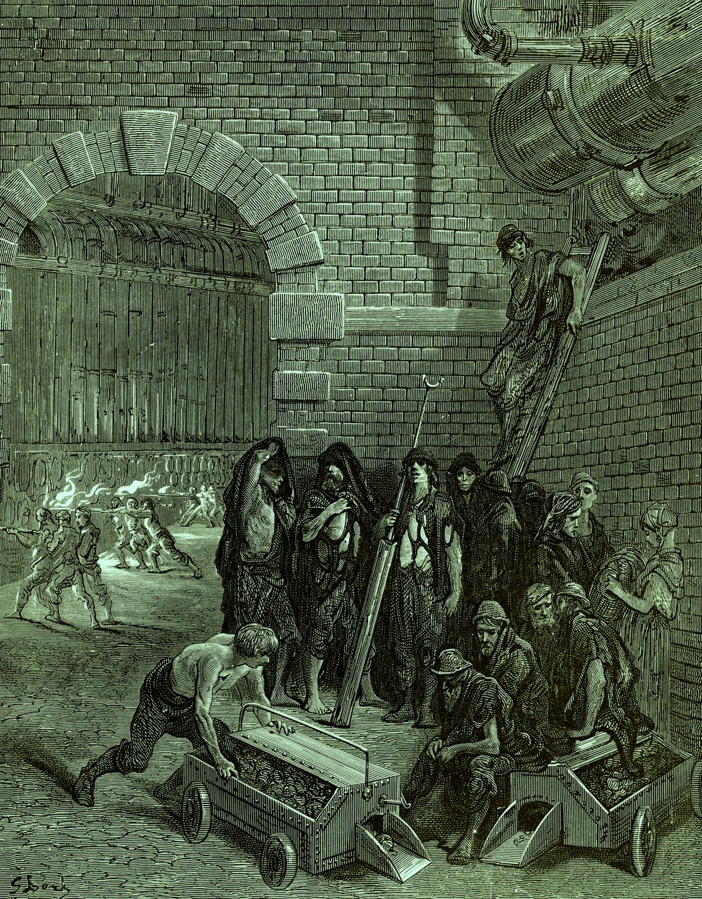维多利亚时代的伦敦兰贝斯煤气厂 作者 古斯塔夫·多尔（Gustave Dore）