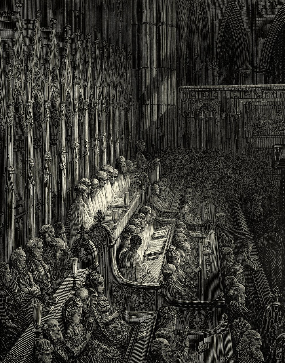 维多利亚女王时代的伦敦威斯敏斯特修道院 作者 古斯塔夫·多尔（Gustave Dore）