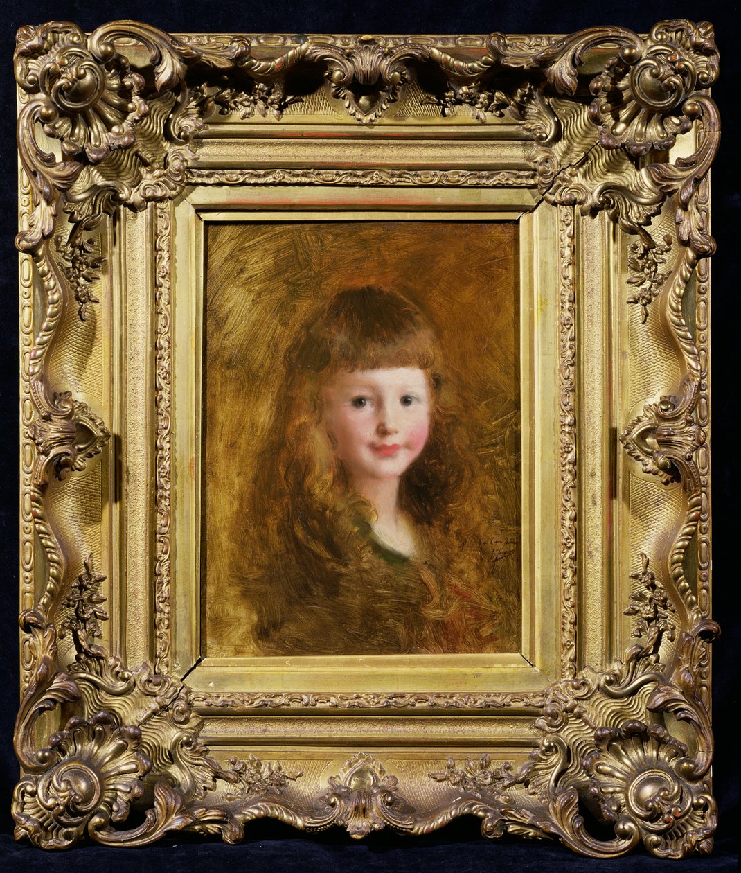 一个女孩的画像 作者 古斯塔夫·雅克（Gustave Jacquet）