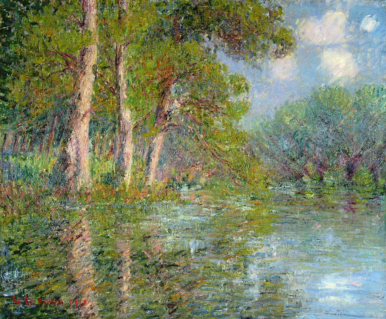 1919年在厄恩的弯曲 作者 古斯塔夫·洛索（Gustave Loiseau）