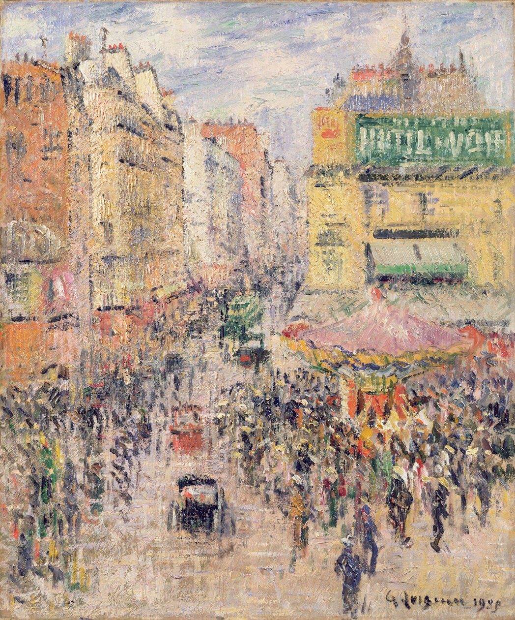Rue de Clignancourt，1925年 作者 古斯塔夫·洛索（Gustave Loiseau）