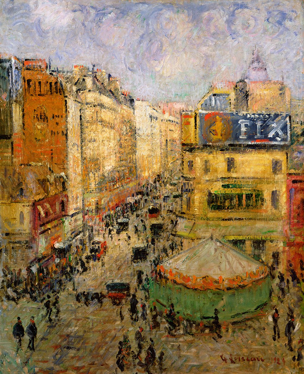 Rue de Clignancourt，1924年 作者 古斯塔夫·洛索（Gustave Loiseau）